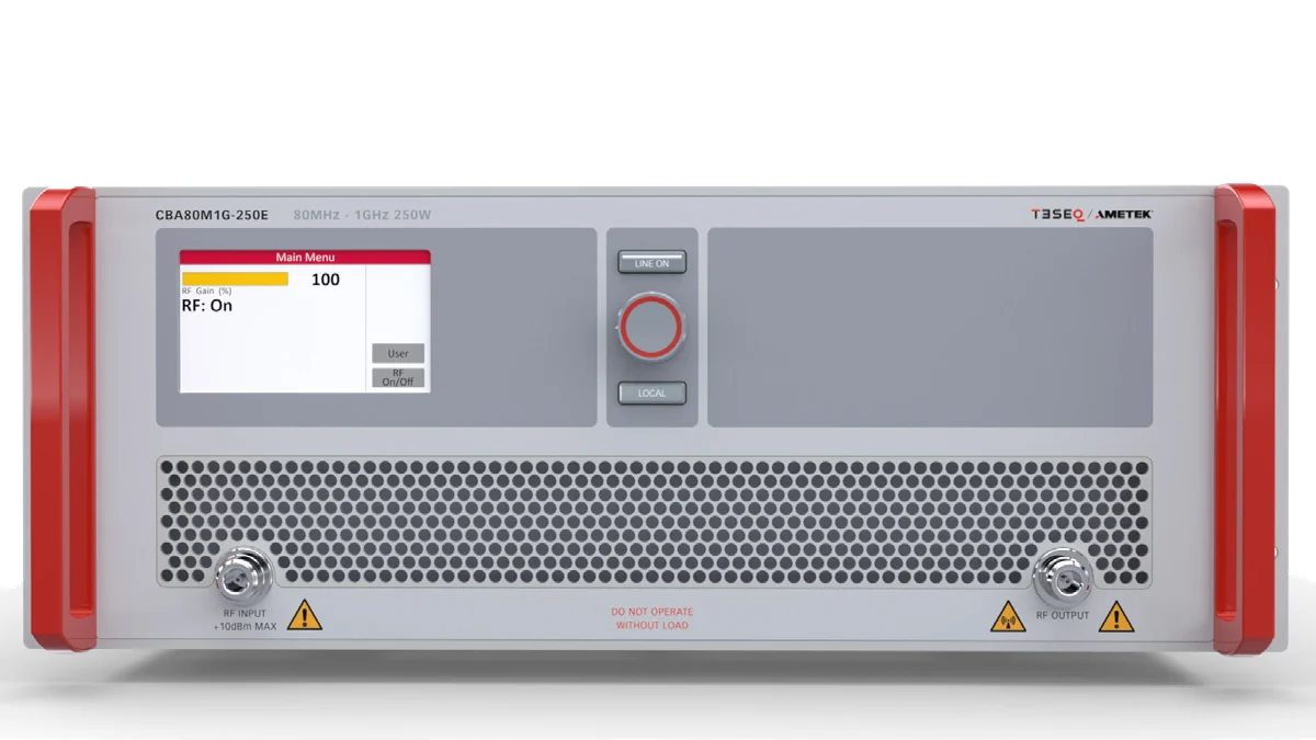 Teseq CBA80M1G E series solid-state amplifier