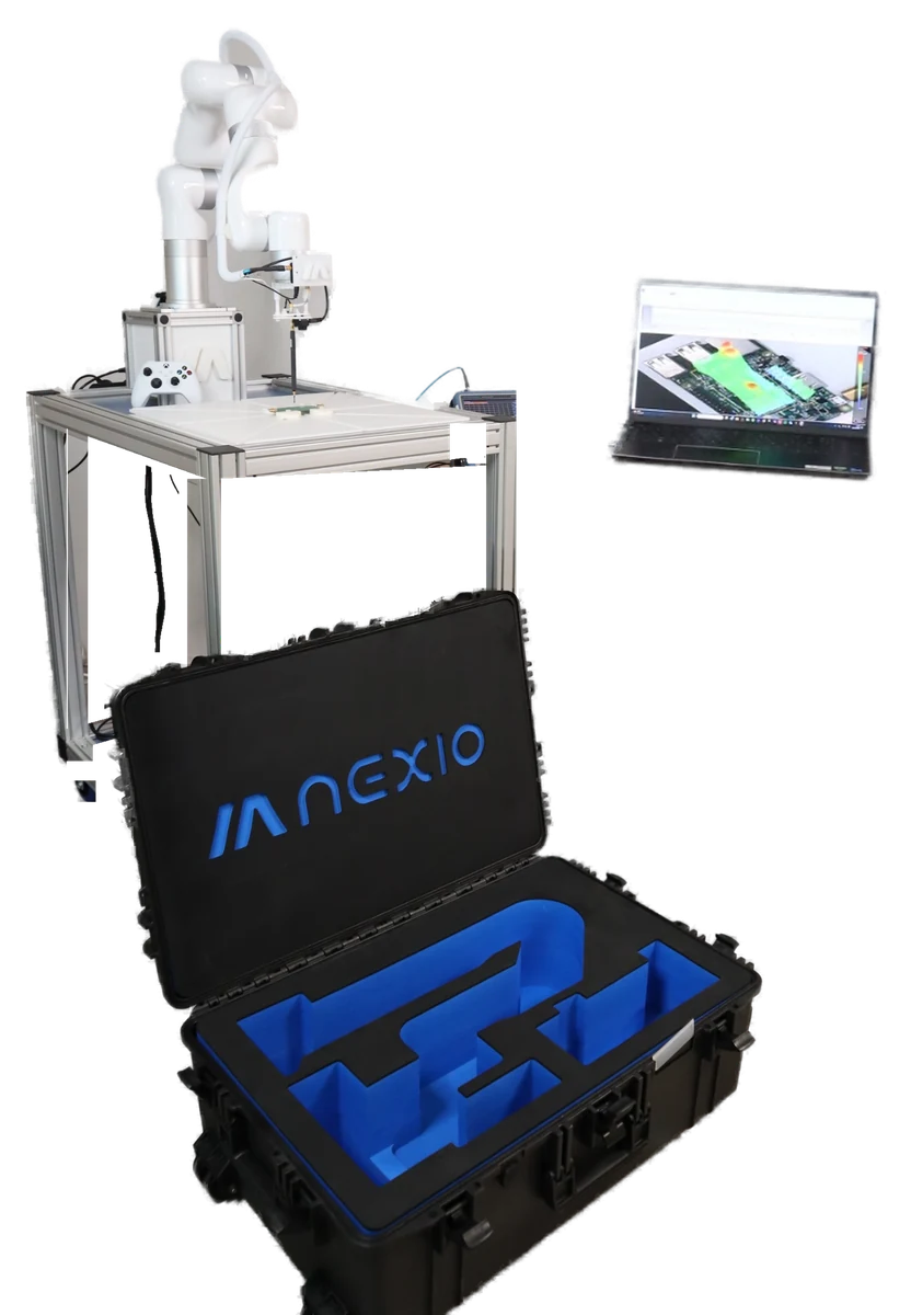 Nexio BAT-SCANNER 机械式近场扫描仪及其运输箱和笔记本电脑